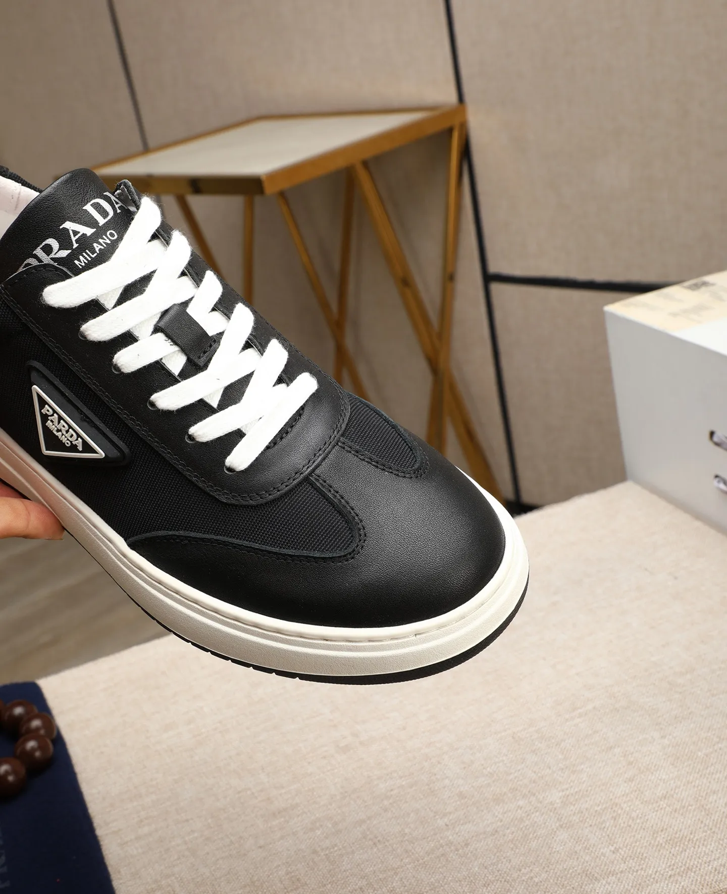 Men's men's shoes 💰420 🌹🌹[PRADA—Prada] latest model 🙈original replica! 👟👟👟Available here. The workmanship is top-notch. The upper is made of Italian 🇮🇹Imported calfskin. ❗️Breathable genuine leather lining @Suitable for travel. The original version has an enlarged engraved sole, making it suitable for all kinds of travels, showing low-key luxury. Let quality speak for itself. Color: Size: 38-44